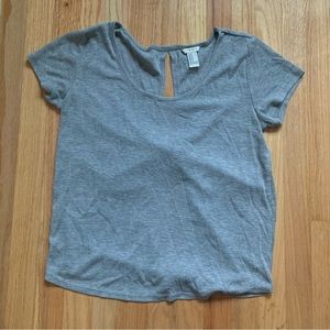 Forever 21 Grey Twist Back Tshirt